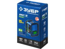 ЗУБР Профессионал 34900  Линейный лазерный нивелир КРЕСТ-15 