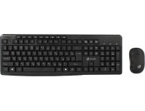 OKLICK Wireless Keyboard & Optical Mouse 225M Black (Кл-ра, USB,FM+Мышь 3кн, Roll, USB, FM)  1454537 
