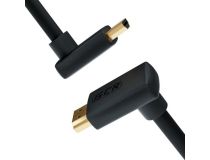 Greenconnect GCR-52309 Кабель 1.0m HDMI 2.0, M верхний угол ,M верхний угол, черный,