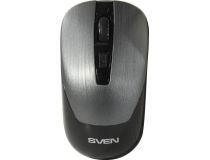 SVEN Wireless Optical Mouse RX-380W Metallic Gray (RTL) USB 4btn+Roll