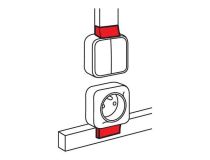 Legrand 638157 Адаптер QUTEO к/к 40x16 METRA