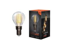 REXANT (604-121) Шарик GL45 7.5 Вт 600 Лм 2700K E14 прозрачная колба