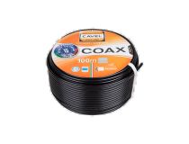 01-2432-2 Кабель коаксиальный CAVEL SAT 703 B, Cu/Al/CuSn, 75%, 75 Ом, бухта 100 м, черный