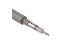 01-2002 Кабель коаксиальный REXANT RG-58 A/U, 50 Ом, Cu/Al/Cu, 64%, бухта 100 м, серый