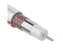 01-2401-6 Кабель коаксиальный PROconnect SAT 50 M, Cu/Al/Cu, 64%, 75 Ом, бухта 100 м, белый