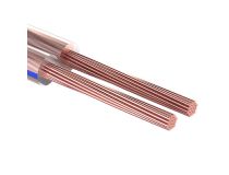 01-6203-3 Кабель акустический REXANT 2х0,50 мм?, прозрачный BLUELINE, бухта 100 м