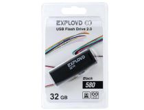 EXPLOYD EX-32GB-580-Black USB2.0 Flash Drive 32Gb (RTL)