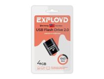EXPLOYD EX-4GB-640-Black USB2.0 Flash Drive 4Gb (RTL)