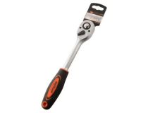 AUTOVIRAZH (AV-528621) Трещотка 1/2 72 зуба 255мм с резиновой прямой ручкой AV Steel