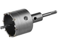 Зубр 2918-73_z01 Коронка ЗУБР буровая, коническая посадка центрирующего сверла, SDS-Plus хвостовик, в сборе, 73мм