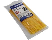 ЗУБР Профессионал 309050-36-200 Кабельные стяжки жёлтые КС-Ж1, 200 мм, уп-ка 100 шт