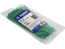 ЗУБР Профессионал 309060-36-200 Кабельные стяжки зелёные КС-З1, 200 мм, уп-ка 100 шт