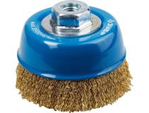 Зубр 3526-100_z02 ЗУБР ПРОФЕССИОНАЛ . Щетка чашечная для УШМ, витая латун стальная проволока 0,3мм, 100ммхМ14