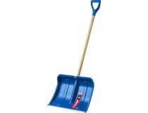 Зубр 39923 ЗУБР АЛЯСКА лопата снеговая, пластиковая с алюминиевой планкой, деревянный черенок, V-ручка, 490 мм.