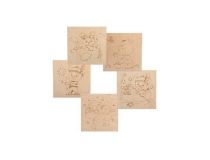 REXANT (12-0931) ДОСКИ ДЛЯ ВЫЖИГАНИЯ , МИШКИ , 150Х150 ММ, 5 ШТ., ПАКЕТ