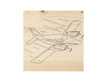 REXANT (12-0915) ДОСКА ДЛЯ ВЫЖИГАНИЯ , САМОЛЕТ , 150Х150 ММ, 1 ШТ., ПАКЕТ