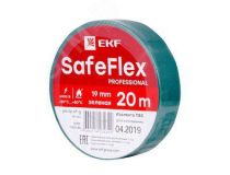 EKF plc-iz-sf-g Изолента ПВХ зеленая 19мм 20м серии SafeFlex (plc-iz-sf-g)