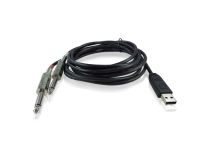 Behringer LINE 2 USB внешний инструментальный аудиоинтерфейс (44.1/48 кГц, 2x 1/4  TRS моно, USB, 2м)