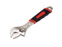 12-4674 Разводной ключ REXANT 250 мм никелированный, двухкомпонентная рукоятка