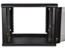 ЦМО ШРН-Э-12.650-9005 Шкаф 19 настенный, чёрный 12U 600*650, дверь стекло