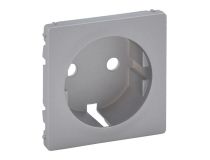 LEGRAND 755202 Valena LIFE Лицевая панель розетки 2К+З Алюминий (755202)