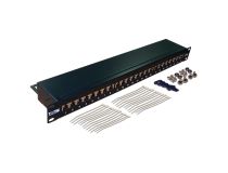 Патч-панель Lanmaster TWT-PP24STP/6 19  1U 24xRJ45 кат.6 FTP