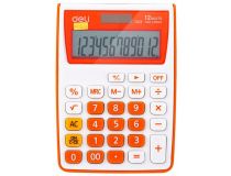 Калькулятор настольный Deli E1122/OR оранжевый 12-разр.
