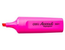 Текстовыделитель Deli Accent ES621PINK Delight скошенный пиш. наконечник 1-5мм розовый