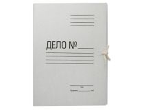 Папка на завязках Silwerhof ПЗ220 картон 0.35мм 220г/м2 белый