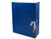 Короб архивный 2 завязки Silwerhof КБЗ-2-80Р бумвинил корешок 80мм разобранный A4 ассорти