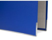 Папка-регистратор Silwerhof 355020-02 A4 50мм ПВХ/бумага синий мет.окант. сборная смен.карм. на кор.