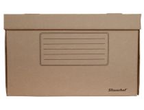 Короб архивный откидная крышка Silwerhof ОК-18 микрогофрокартон 480x325x295мм коричневый