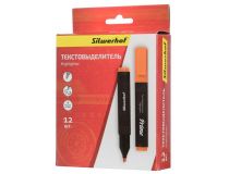 Текстовыделитель Silwerhof Prime 108031-06 скошенный пиш. наконечник 1-4мм оранжевый коробка