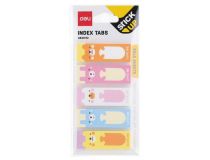 Закладки самокл. бумажные Deli EA64002 45х15мм 5цв.в упак. 30лист