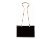 Зажимы Deli E38563 металл 32мм черный (упак.:12шт) картонная коробка