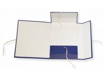 Папка архивная 4 завязки Silwerhof КБЗ-4-40Р бумвинил корешок 40мм разобранный A4 ассорти