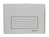 Короб архивный Silwerhof КА-80БЕЛЫЙ микрогофрокартон корешок 80мм 255x340x80мм белый