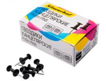 Гвоздики Silwerhof 502019 металл l=25мм черный (упак.:50шт) картонная коробка