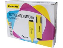 Текстовыделитель Silwerhof Blaze 108036-05 скошенный пиш. наконечник 1-5мм желтый картон