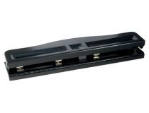 Дырокол Silwerhof 392035-02 макс.:12лист. металл черный отв.:4