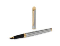 Ручка перьев. Waterman Hemisphere (S0920310) Steel GT F позолота 23K подар.кор.