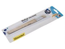 Набор кистей Silwerhof 980090 Народная кол-ция (наб.3шт) щет.круг.№2,4,6 дерев.ручка