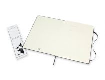 Блокнот Moleskine CLASSIC DOUBLE NB413HBK XLarge 190х250мм 192стр. линейка/нелинованный твердая обложка черный