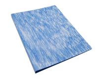 Папка на 2-х кольцах Бюрократ Melange ML0827/2RBLUE A4 пластик 0.7мм кор.27мм синий