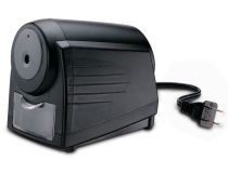 Точилка для карандашей электрическая Kw-Trio 3252 1 отверстие пластик черный (от сети 220В)