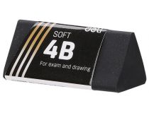 Ластик Deli EH01720 Scribe Infinite треугольный 40x19x19мм черный