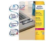 AVERY Zweckform L6011-20 (A4, 20 листов, 27 частей) металлизированные серебристые этикетки