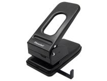 Дырокол Silwerhof 392039-01 макс.:65лист. металл черный отв.:2 с линейкой