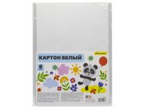 Картон белый Silwerhof немелованная 8л. A4 Веселая панда 230г/м2 1диз. ПЭТ