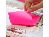 Блок самоклеящийся бумажный Stick`n 21168 76x127мм 100лист. 70г/м2 неон оранжевый